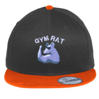 Gym Rat Work Out, Weight Lifting Cross Train Flat Bill Snapback Cap | Artistshot