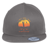 Fisherman, I Can't Work Today My Arm In A Cast Fishing Flat Bill Snapback Cap | Artistshot