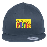 Dancing People Bright Colors, Dancing People Bright, Colors, Art Danci Flat Bill Snapback Cap | Artistshot