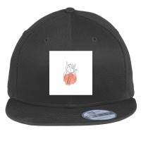 Flower, Line Drawing Of A Botany. Digital Printing Of Flower Line Art  Flat Bill Snapback Cap | Artistshot