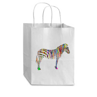 Trending Rainbow Zebra Striped Horse In Sunglasses Cub Paper Bag - 8 X 4 1/2 X 10 1/4 | Artistshot