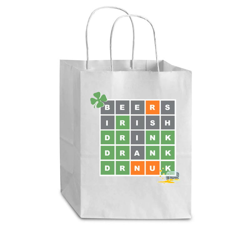 Wordle St Patricks Day Cub Paper Bag - 8 X 4 1/2 X 10 1/4 | Artistshot