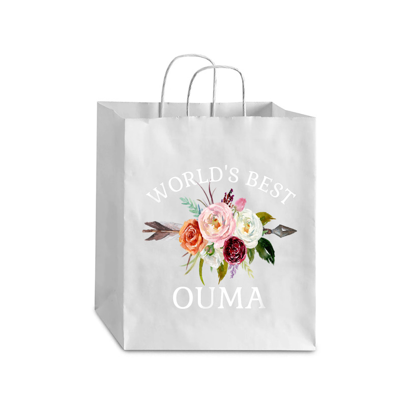 World's Best Ouma Rustic Arrow Flower Bouquet Grandma Debie Paper Bag - 10 X 5 X 13 | Artistshot