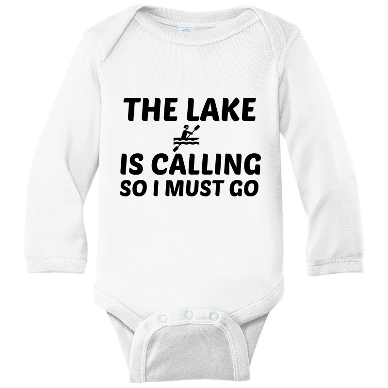 The Lake Is Calling Long Sleeve Baby Bodysuit by Perfect Designers | Artistshot