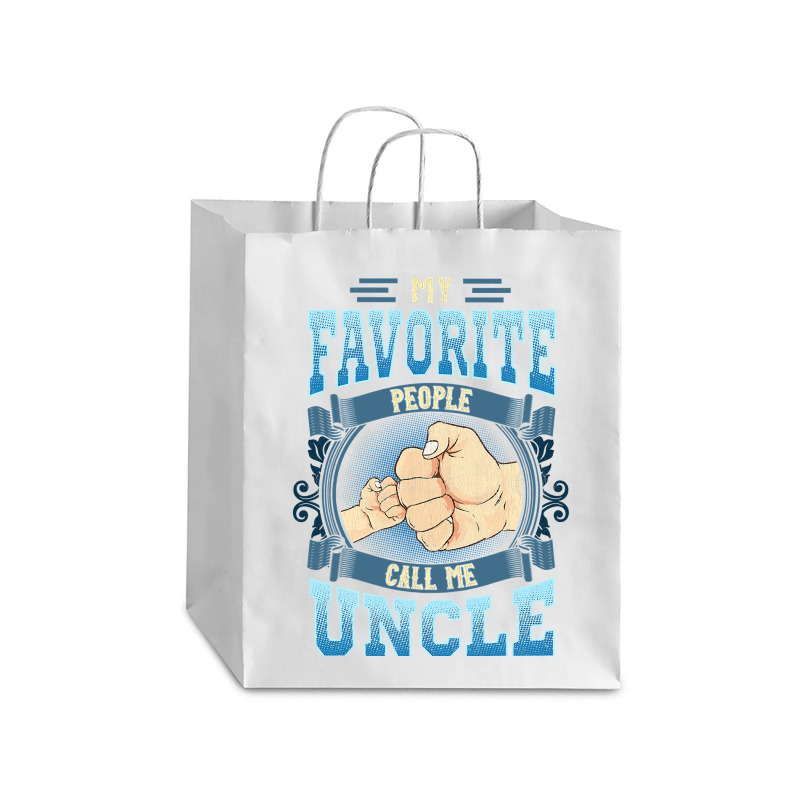 Mens My Favorite People Call Me Uncle Gifts Uncle Fathers Day Debie Paper Bag - 10 X 5 X 13 | Artistshot