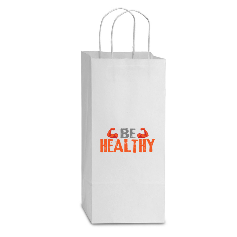 Be Healthy Double Wine Paper Bag - 6 1/2 X 3 1/2 X 12 3/8 | Artistshot