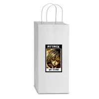 Female Titan-czuun Double Wine Paper Bag - 6 1/2 X 3 1/2 X 12 3/8 | Artistshot