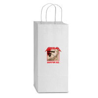 Messiah Save 'em All (heavy Crusade) Double Wine Paper Bag - 6 1/2 X 3 1/2 X 12 3/8 | Artistshot