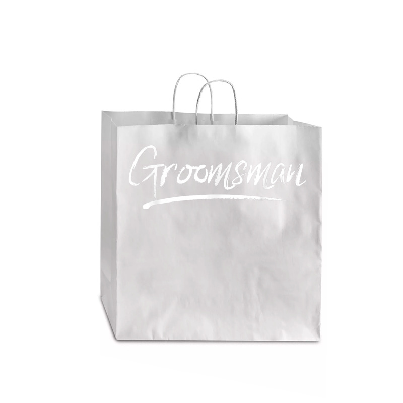 Groomsman Matching Bachelor Party Groomsmen Group Jumbo Paper Bag - 18 X 7 X 18 3/4 | Artistshot