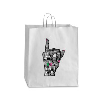 J15 Founder's Day Aka Women Hand Sign Words Sweatshirt Queen Paper Bag - 16 X 6 X 19 1/4 | Artistshot