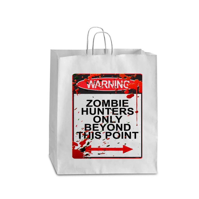 Warning Zombie-8yymf Queen Paper Bag - 16 X 6 X 19 1/4 | Artistshot