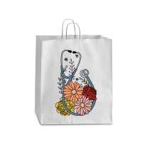 Flower Stethoscope Queen Paper Bag - 16 X 6 X 19 1/4 | Artistshot