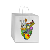 Luxo Human Heart Star Paper Bag - 13 X 7 X 13 | Artistshot