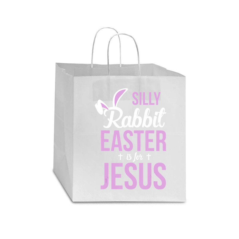 Silly Rabbit Easter Is For Jesus   (2) Star Paper Bag - 13 X 7 X 13 | Artistshot