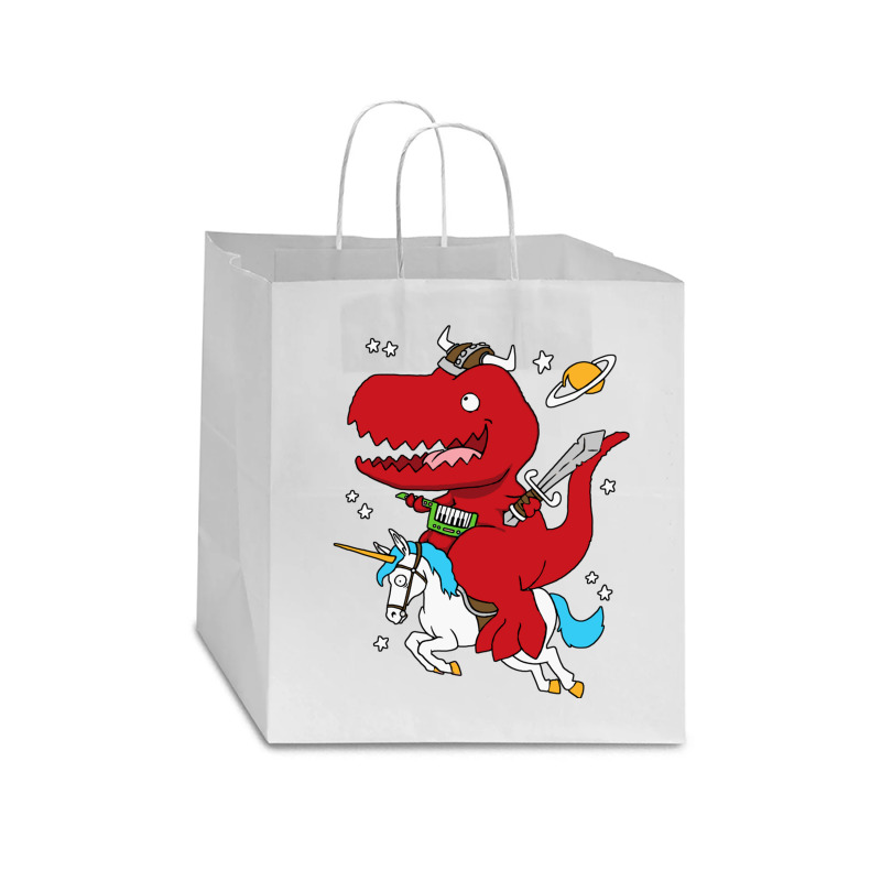 Dino Fantasy Star Paper Bag - 13 X 7 X 13 | Artistshot