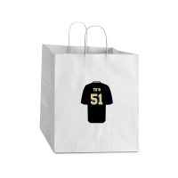 Manti Te'o Jersey Take Out Paper Bag - 14 X 10 X 15 1/2 | Artistshot