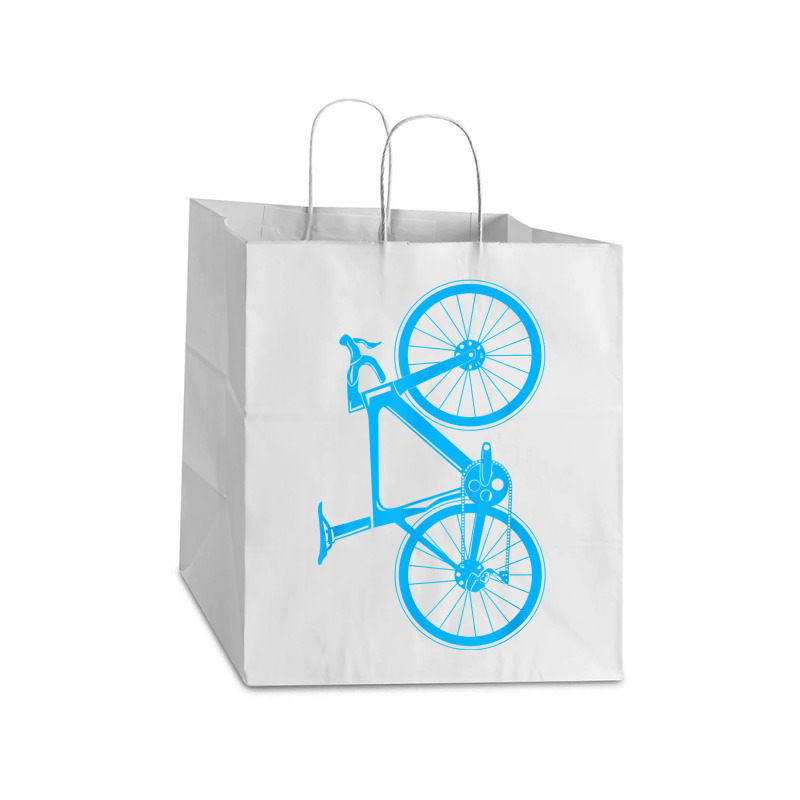 Vintage Bicycle Bike Triathlon Cyclist Sports Cycling Gifts T Shirt Take Out Paper Bag - 14 X 10 X 15 1/2 | Artistshot