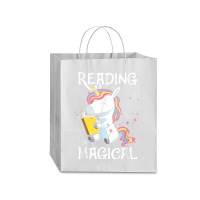 Reading Is Magical Book Lover Unicorn English Teacher Girls Traveler Paper Bag -13 X 6 X 15 3/4 | Artistshot