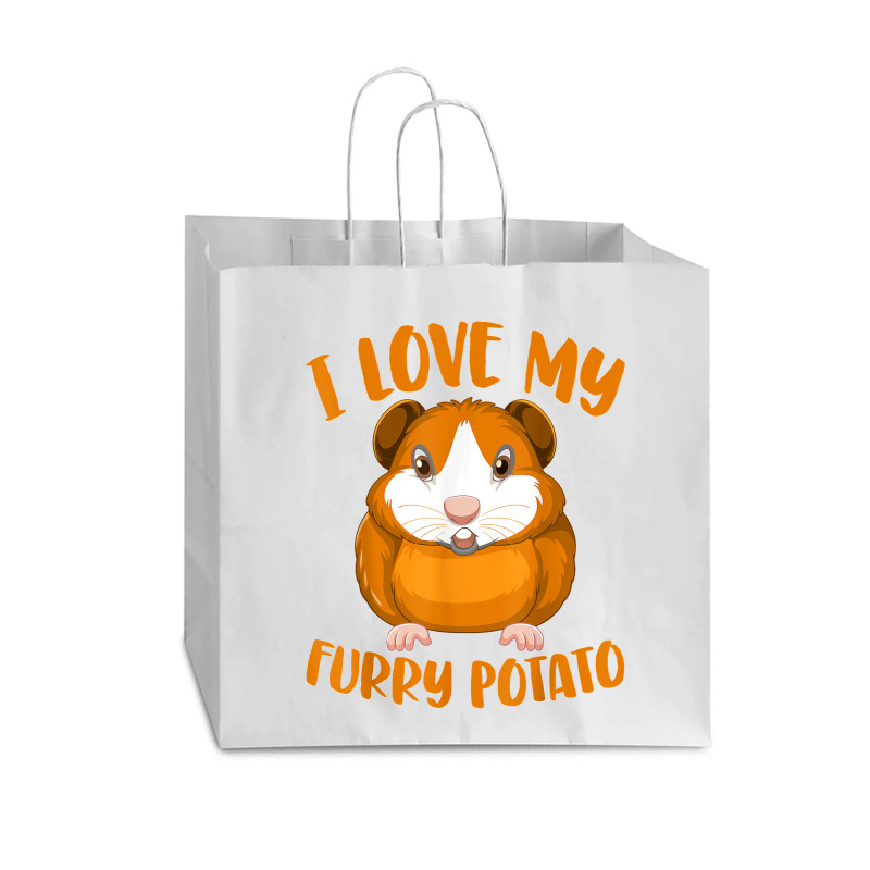 Cavy Lovers Guinea Pig Owners I Love My Furry Potato Vogue Paper Bag - 16 X 6 X 12 | Artistshot