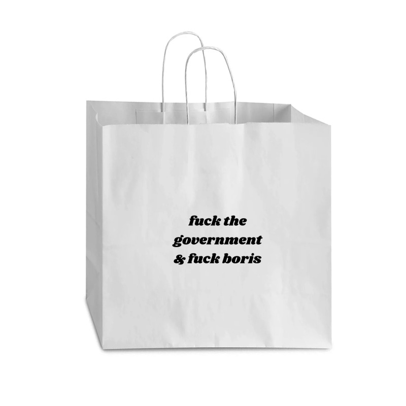 Fuck Boris Vogue Paper Bag - 16 X 6 X 12 | Artistshot