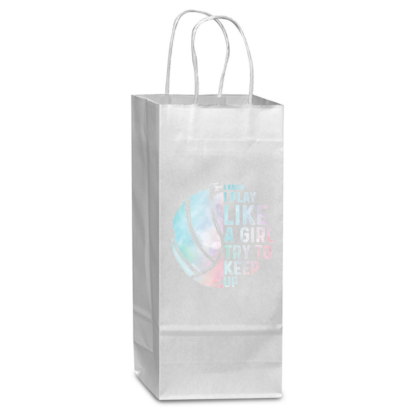 Volleyball Sport Lover Funny Volleyball Design Girls Women Youth Teen  Wine Paper Bag - 5 1/2 X 3 1/4 X 13 | Artistshot