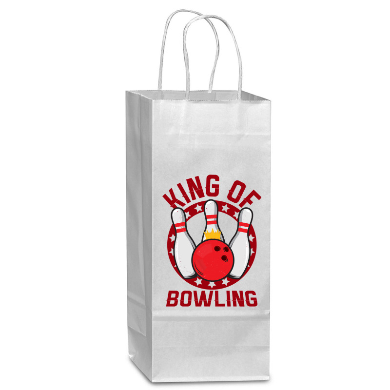 Bowling Bowl Champion King 542 Bowling Ball Wine Paper Bag - 5 1/2 X 3 1/4 X 13 | Artistshot