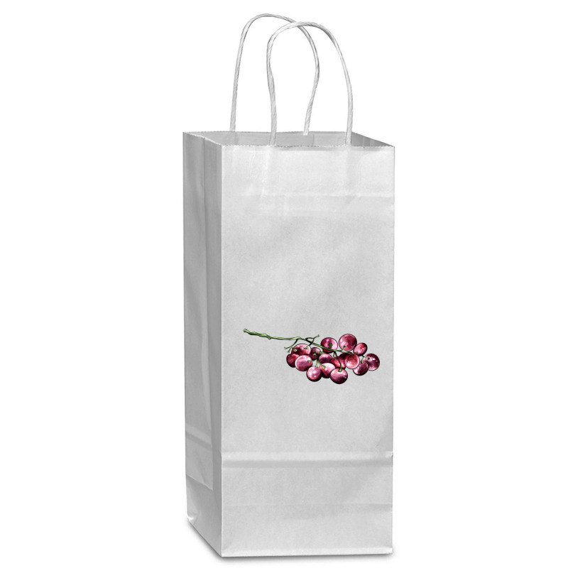 Red Grape Wine Paper Bag - 5 1/2 X 3 1/4 X 13 | Artistshot