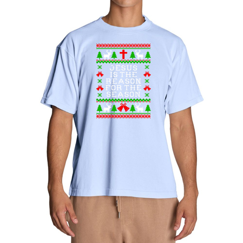 Peace Jesus Is The Reason For The Season Ugly Christmas Urban Heavy T-shirt by criticizematter | Artistshot