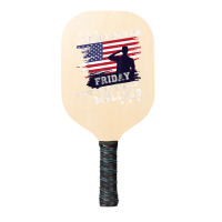 I Wear Red On Friday Remember Deployed American Flag Retro T Shirt Pickleball Paddle | Artistshot