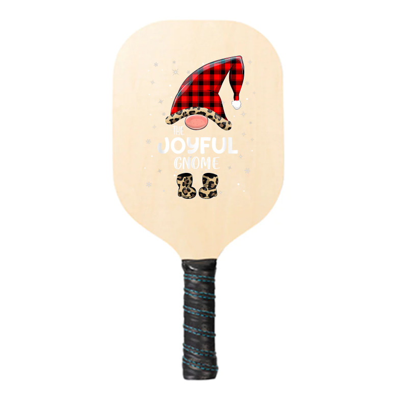 Joyful Gnome Buffalo Plaid Matching Family Christmas Pajama T Shirt Pickleball Paddle | Artistshot