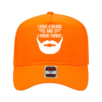 I Have A Beard And I Know Things Manly Beard Adjustable Baseball Cap | Artistshot