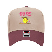 Breast Cancer Strike Out Breast Cancer Awareness Softball Fighters 217 Adjustable Baseball Cap | Artistshot