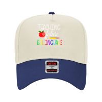 Teaching Future Bilinguals Teachers Back To School T Shirt Adjustable Baseball Cap | Artistshot