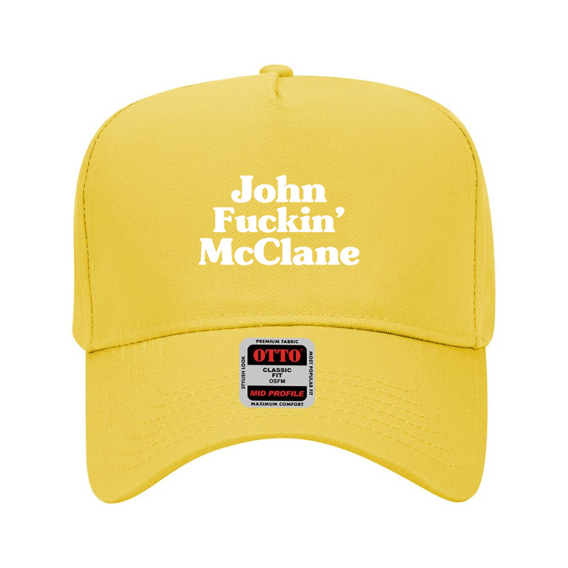 John Fuckin' Mcclane Adjustable Baseball Cap by gusjigangkudus | Artistshot