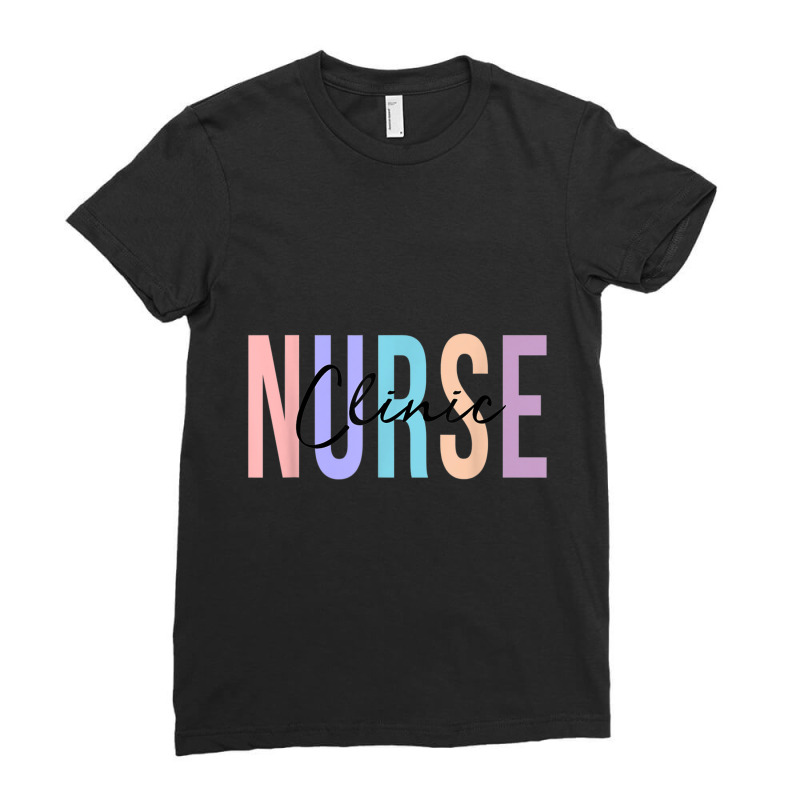 Clinic Nurse Future Nurse Registered Nurse Rn Ladies Fitted T-shirt | Artistshot