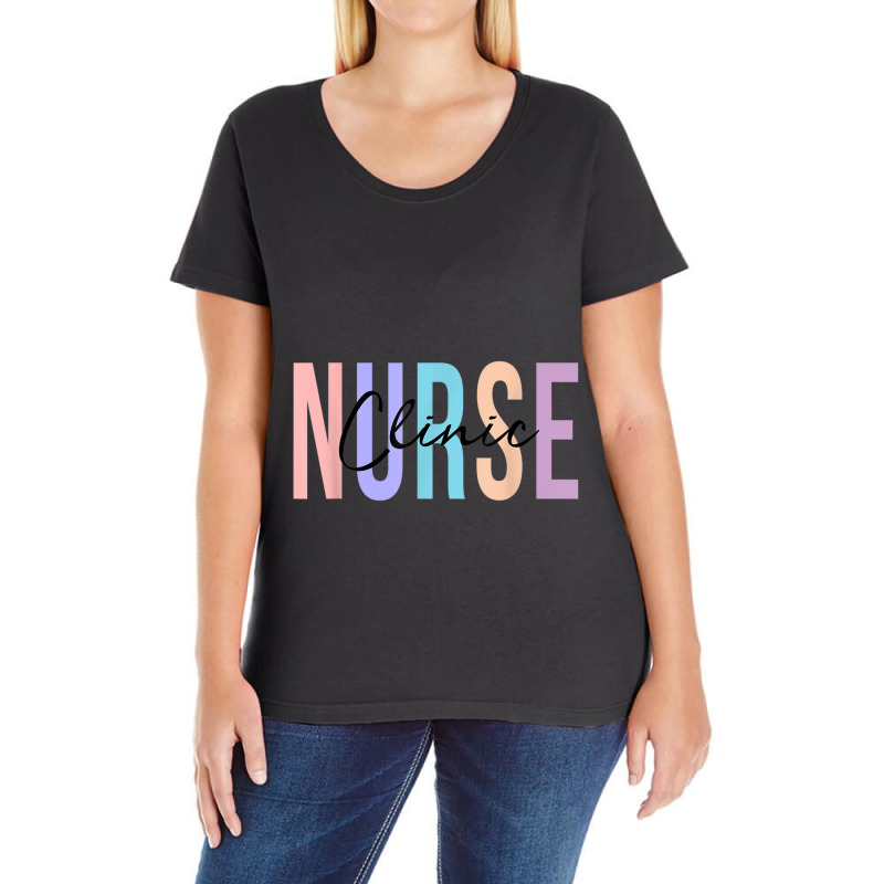 Clinic Nurse Future Nurse Registered Nurse Rn Ladies Curvy T-shirt | Artistshot