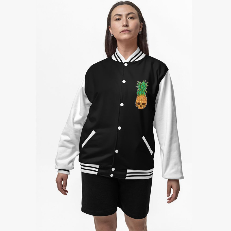 Pineapple Skull Bomber Jacket | Artistshot