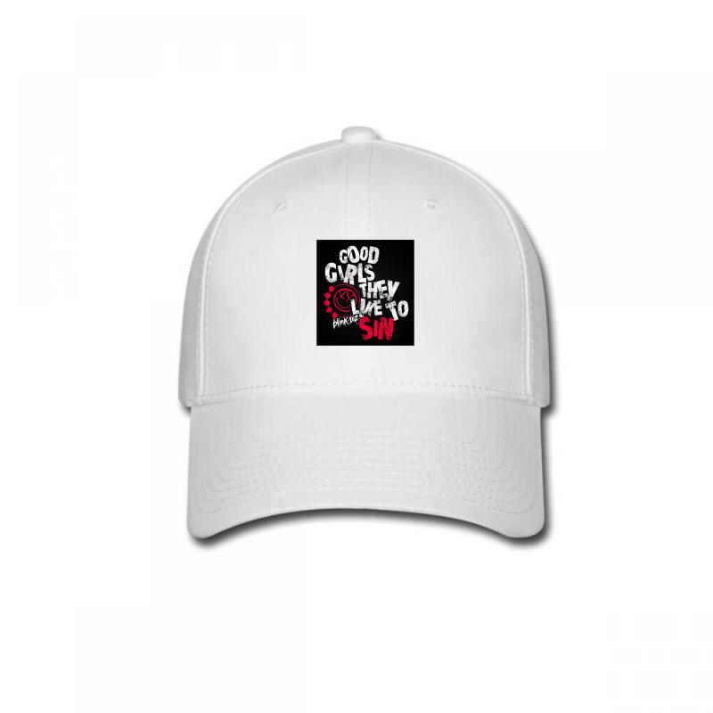 White And Black Font Baseball Cap by cm-arts | Artistshot