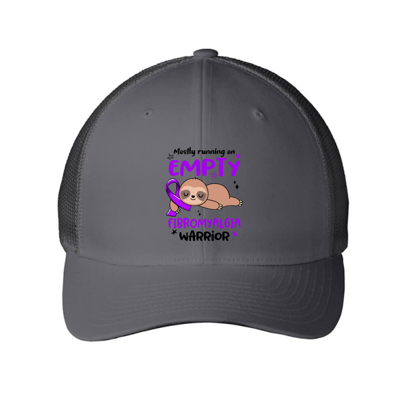 Fibromyalgia Awareness T  Shirt Mostly Running On Empty Fibromyalgia W Mesh cap by hardlyvagabond | Artistshot