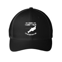 Sorry I Can't Talk I'm On Another Line Wakeboarding T Shirt Mesh Cap | Artistshot