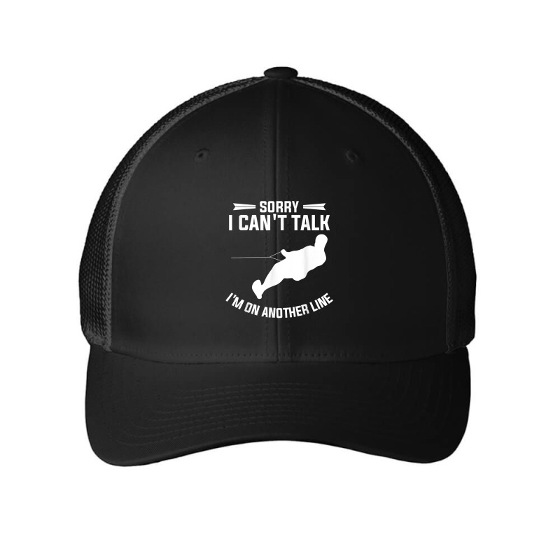 Sorry I Can't Talk I'm On Another Line Wakeboarding T Shirt Mesh Cap | Artistshot