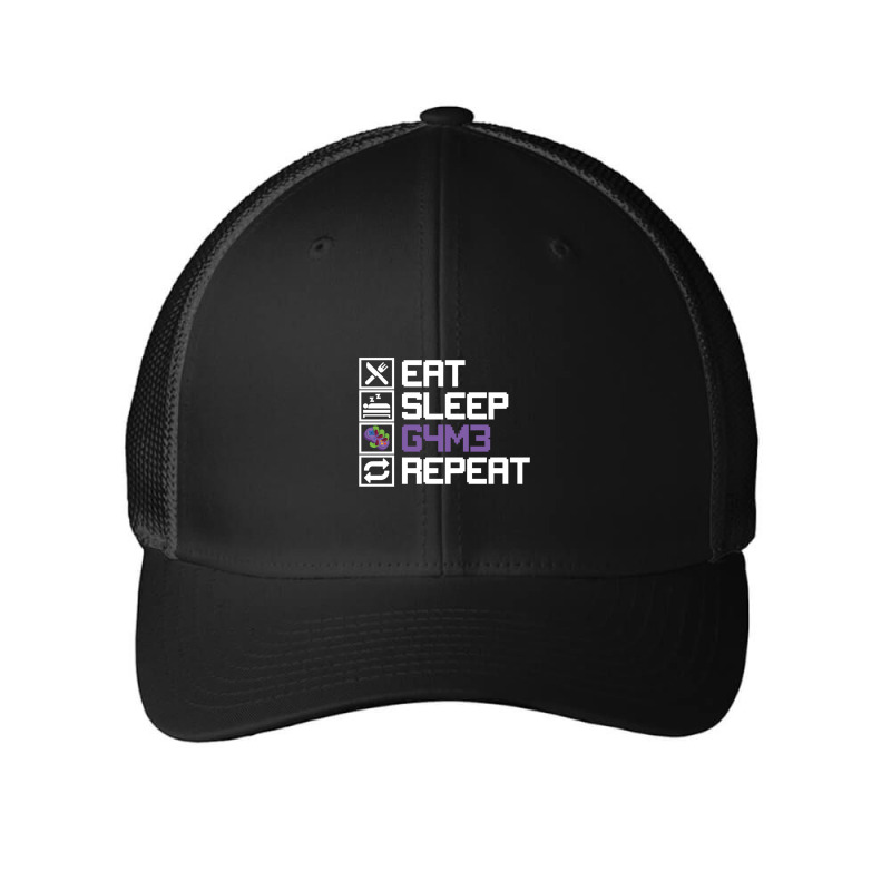 Eat Sleep Game Repeat Mmo Rpg Leetcode Leet Gift Mesh cap by RHONDAHARRISON | Artistshot