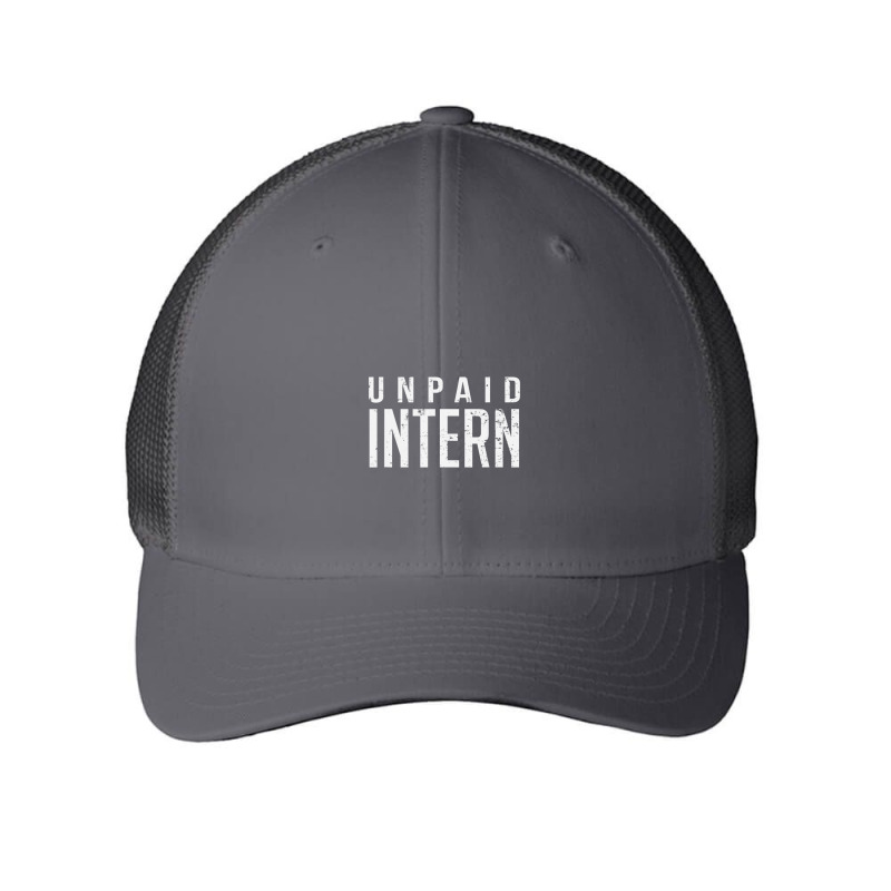 Unpaid Intern Office Worker Internship Joke Mesh cap by cm-arts | Artistshot