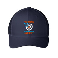 Warning May Start Crossbow Target Shooting Wear Bows Archery T Shirt Mesh Cap | Artistshot