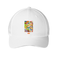 Group Shot Center Square All 90s Characters Mesh Cap | Artistshot