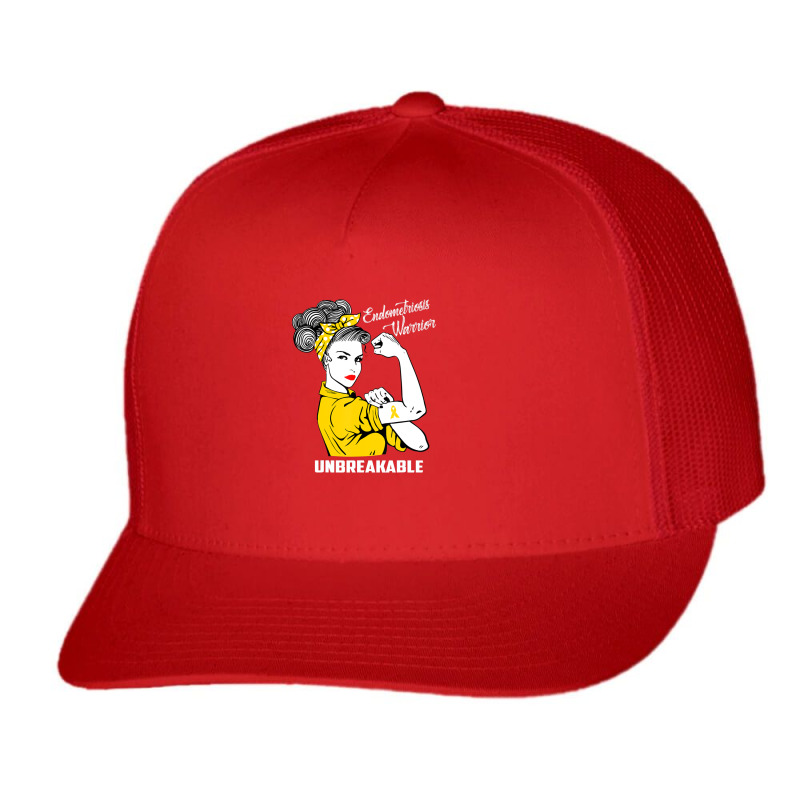 Endometriosis Warrior Unbreakable Awareness Trucker Cap | Artistshot