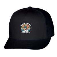 Kickin It Old School Retro 80s Arcade Game Video Gaming Trucker Cap | Artistshot