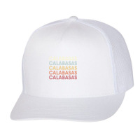 Calabasas California Calabasas Ca Retro Vintage Text Long Sleeve T Shi Trucker Cap | Artistshot