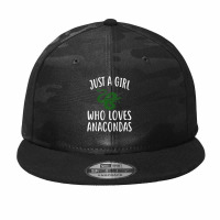 Just A Girl Who Loves Anacondas Funny Anaconda Camo Snapback | Artistshot