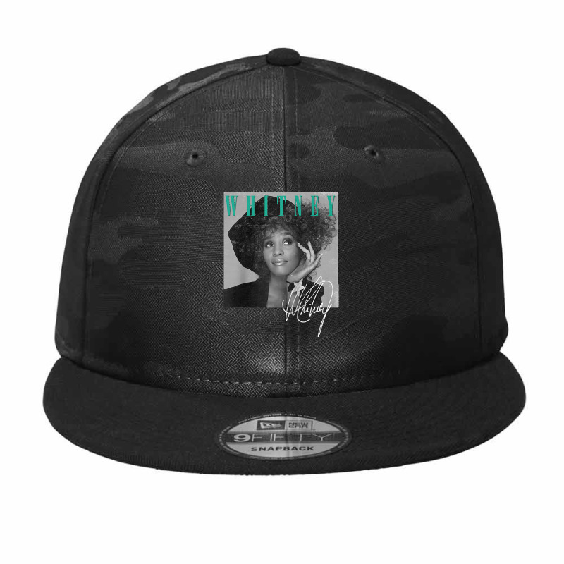 Whitney Houston Shooting Star Raglan Baseball Tee Camo Snapback | Artistshot